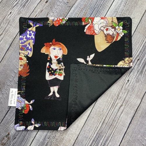 EDC HANK W/MICROFIBER BACK 8” - LORALIE DESIGNS SEW MANY SEWERS HANDKERCHIEF - Picture 2 of 2