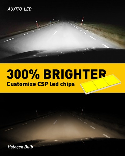 AUXITO H11 LED Headlight Beam Low Bulb Super Bright 6500K Bulb Free Return 2/4X - Picture 6 of 12