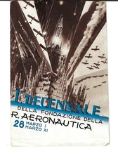 1932 Italian Military Art Postcard Aeronatical Foundation 1st Decade of Biplanes