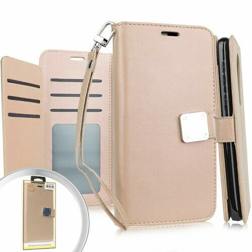 Double Layer Card Wallet Flip Leather Case Cover For Samsung Galaxy J3 2018 - Image 3 of 4