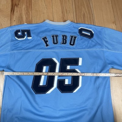 VINTAGE Fubu 05 Sports Series Football Jersey Mens XL Blue
