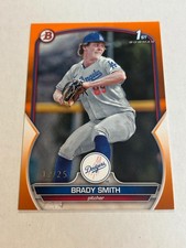 2023 Bowman Draft Brady Smith 12/25 Orange Paper 1st Dodgers SP ZC1