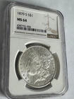 1879-S Morgan Silver Dollar MS64 NGC #004. *Nice toning on reverse side