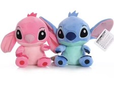 Disney Stitch Plush Doll Blue Pink Stuffed Toy Lilo Stitch Gift for Kids