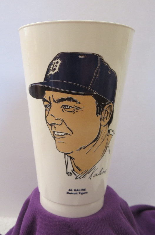 1972 MLB Slurpee Cup Al Kaline Detroit Tigers 7-11 Collectible Hall of Fame