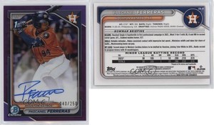 2024 Bowman Chrome Prospect Purple Refractor /250 Pascanel Ferreras #CPA-PF Auto