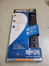 Tripp Lite TLP615B 790 Joules 6-Outlet 15' Cord Black Surge Protector