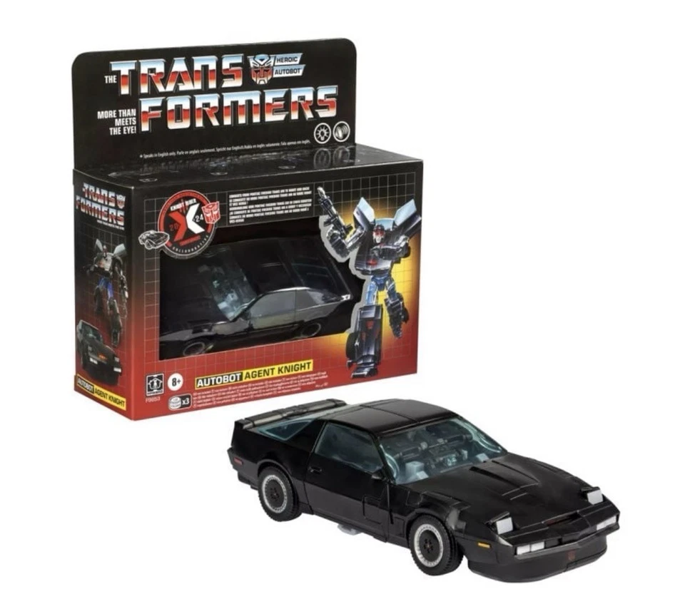Transformers Collaborative Hasbro 2024 Knight Rider AUTOBOT AGENT KNIGHT 8+ New! - Image 3 of 4