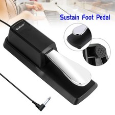 Universal Sustain Foot Pedal Electric Pianos Keyboards with Polarity Switch USA