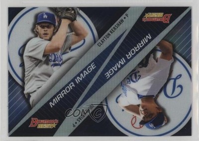 2015 Bowman's Best Mirror Image Julio Urias Clayton Kershaw #MI-6 1i7