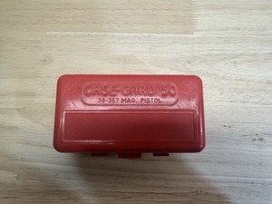 Case-Gard 50 Bullet Box for .38-.357 Magnum Handgun Ammo, 50 Capacity