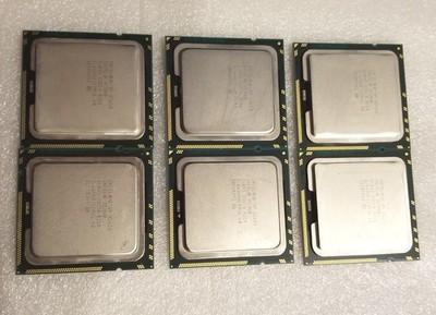 Lot of 6 Intel Xeon X5650 Processor CPU 2.66GHz 6-core SLBV3 MATCHED PAIRS 3X