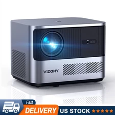 VIZONY 4K Projector Cinema Movie 800ANSI 5G WiFi Bluetooth Video Home Theater