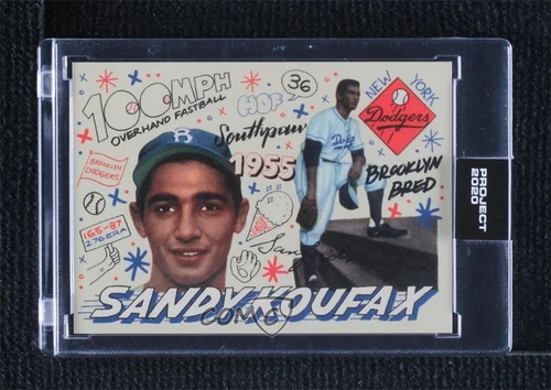 2020 Topps Project 2020 1955 Topps /3043 Sandy Koufax Sophia Chang #204 HOF