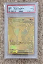 MEGA CHARIZARD X EX 130/094 | Phantasmal Flames Graded Pokemon Card