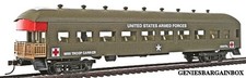 HO Scale US ARMY HOSPITAL & TROUP CARRIER CAR Model Power New in Box 99896