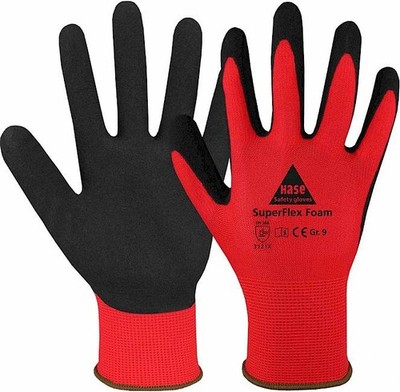 Hase Montagehandschuhe Feinstrick ''SuperFlex Foam'' Schutzhandschuhe
