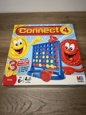 Connect 4 Brettspiel MB Spiele Hasbro Classic 3 Spielmöglichkeiten Familie sehr guter Zustand