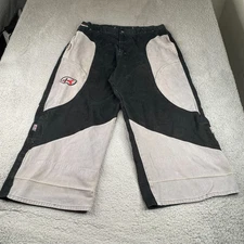 Vintage Kikwear Pants Mens 40x28 Gray Cotton Baggy Wide Leg Rave Skate Y2K