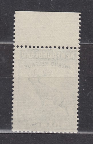 NEWFOUNDLAND INLAND REVENUE STAMPS #NFR47 10¢ CARIBOU F-VFNH UPPER MARGIN - Picture 2 of 2