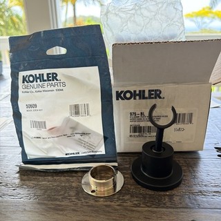Kohler k 975 BL Stillness Purist Wall Mounted Hand Shower Holder Matte Black