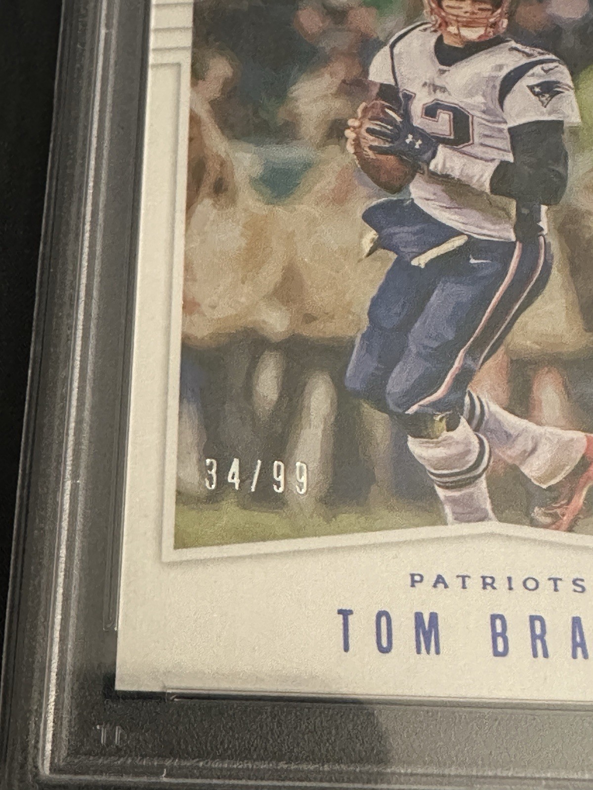 2019 Chronicles Tom Brady #S17 Studio Blue /99 PSA 10 Gem Mint Patriots view 3