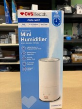CVS Health Portable Mini Ultrasonic Humidifier Cool Mist Smart Touch HPB028051 
