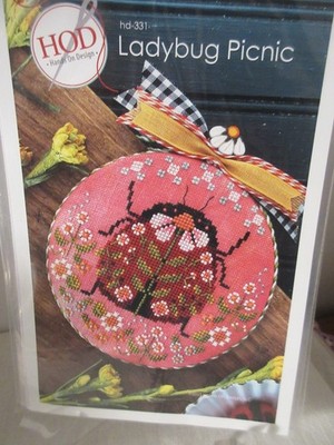 Hands On Design LADYBUG PICNIC Ctd Cross Stitch Pattern
