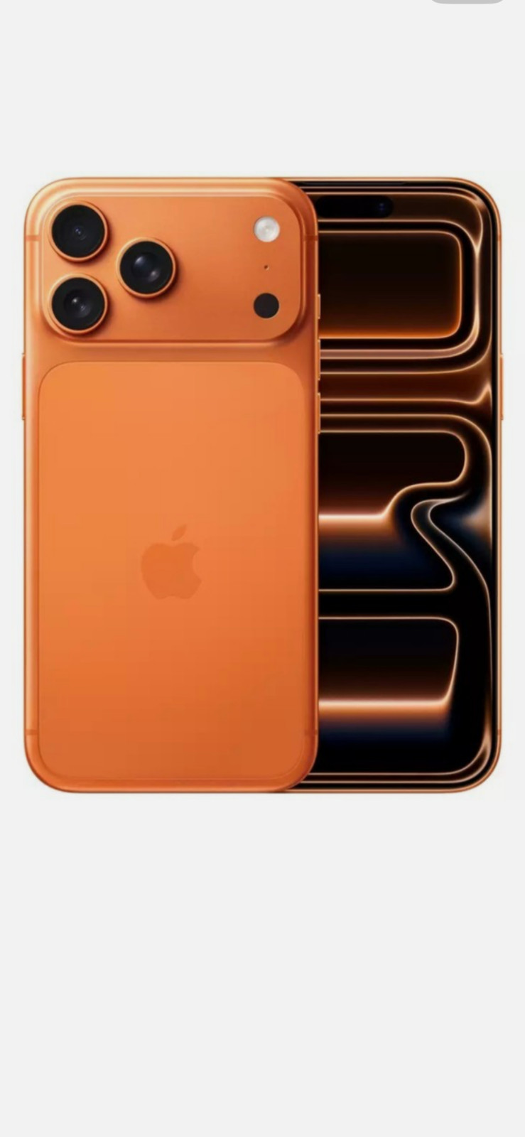 I phone 17 pro max 256gb cosmic orange unlocked new and sealed