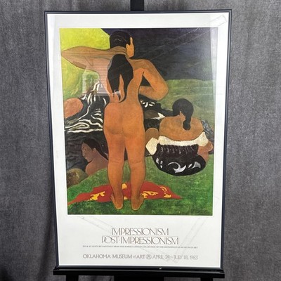 Oklahoma Museum Of Art 1983 Exhibition Poster Impressionism Post-Impressionism 
