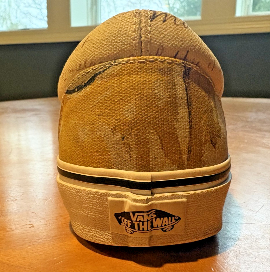 VANS X Vincent Van Gogh Museum Amsterdam Slip-On Skull Shoes M 11.5