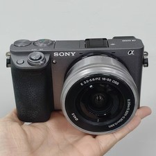 Sony Alpha A6000 24.3MP Mirrorless Camera w/16-50mm Lens Kit Gray -95 New