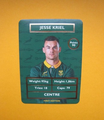 SPRINGBOK RUGBY CARDS 2025   UNITED EDITION SÜDAFRIKA SOUTH AFRICA Sticker Kriel