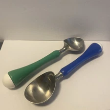 IKEA Ice Cream Scoops 1 Green & 1 Blue Handle Pre-owned