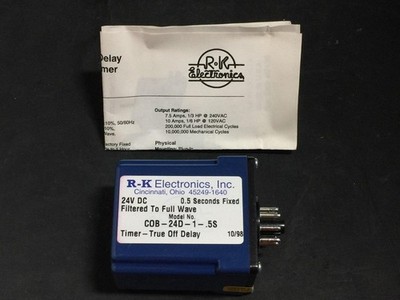R-K Electronics COB-24D-1-.5S True Off Delay Plug-In Timer