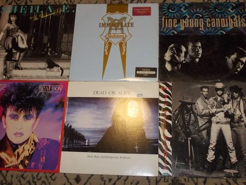 POP FUNK LP Lot SHEILA E. Visage MADONNA Big Audio  DEAD OR ALIVE Fine Young Can