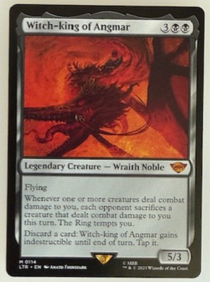 Witch-king of Angmar Universes Beyond: the Lord of the Rings: Tales of... NM