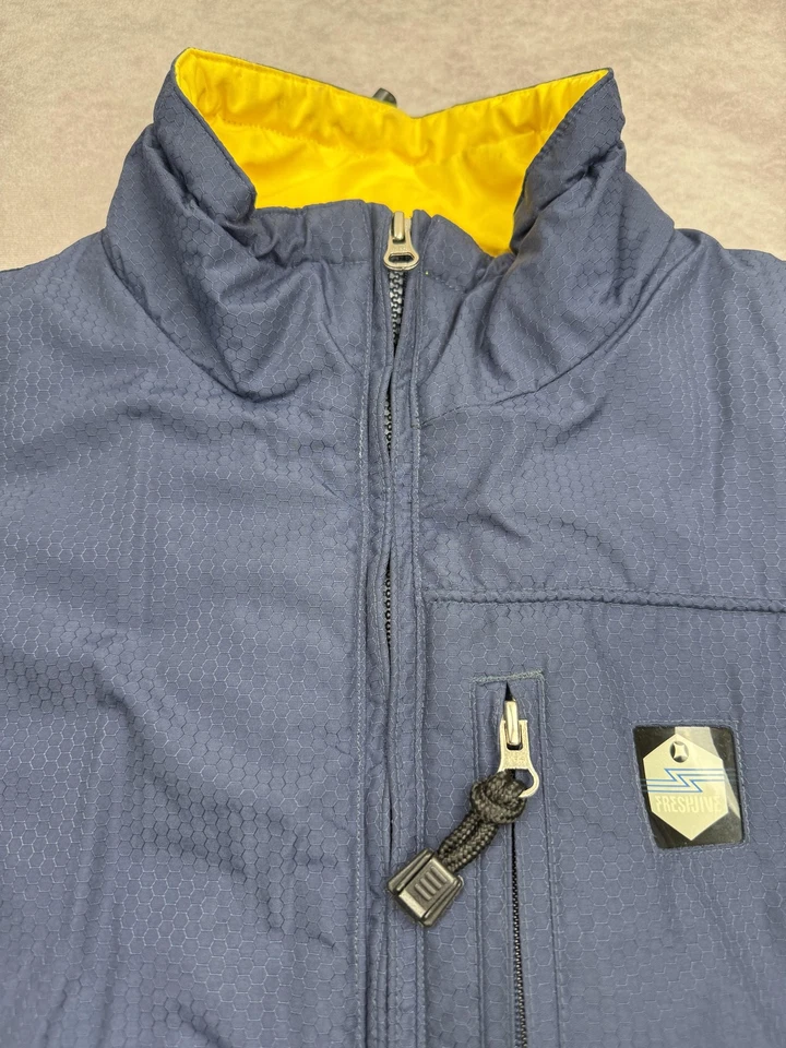 VTG Freshjive Jacket Mens Medium Hex Ripstop Full Zip Hood Streetwear Korea Made - Image 3 of 4