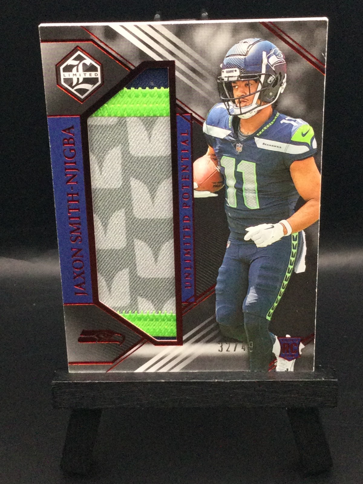 Jaxon Smith-Njigba Panini Limited Unlimited Potential Relics #LPJSN Ruby Spotlight