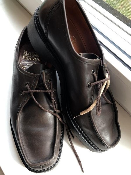 Men Bally Heels Brown Leather 41 #5LTV