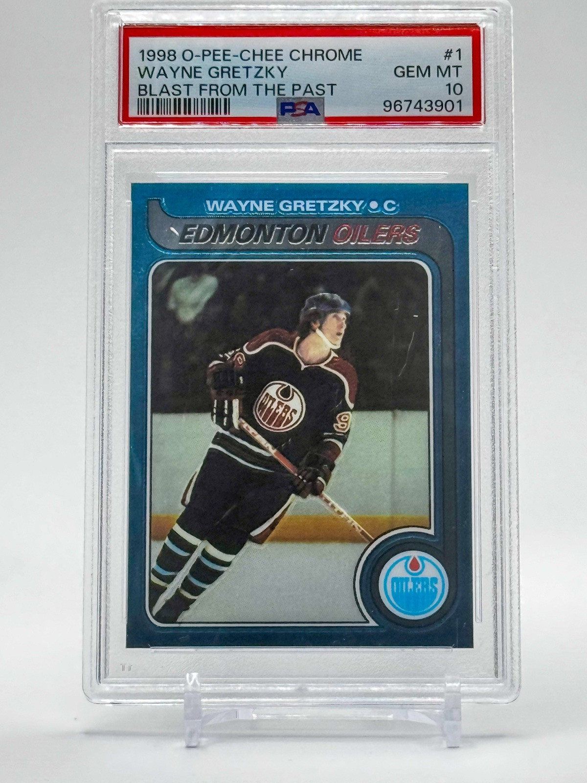 Wayne Gretzky 1998 OPC Chrome Blast From The Past PSA 10 Gem Mint Hockey Card