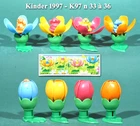 Kinder Mountable 1997, Magic Flowers K97 n 33 to 36 + 3 BPZ