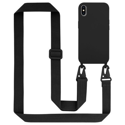 Handykette für Apple iPhone X / XS Schutz Hülle Band Kette Silikon Necklace