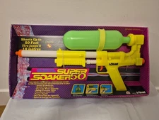 Vintage Larami Super Soaker 50 Air Pressure Toy Water Gun Sealed Brand New 1989
