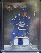 2023-24 UD ENGRAINED ROOKIE EBONY MEMORABILIA #107 AKITO HIROSE #/35