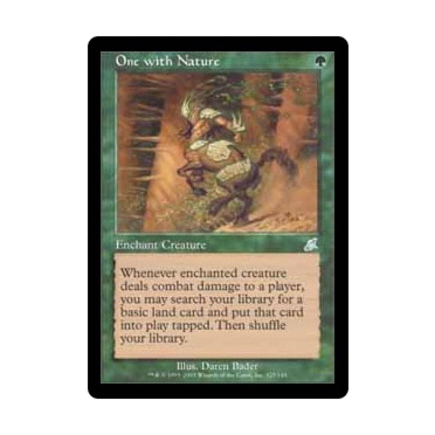 WOTC MtG Scourge One with Nature (U) (Foil) NM