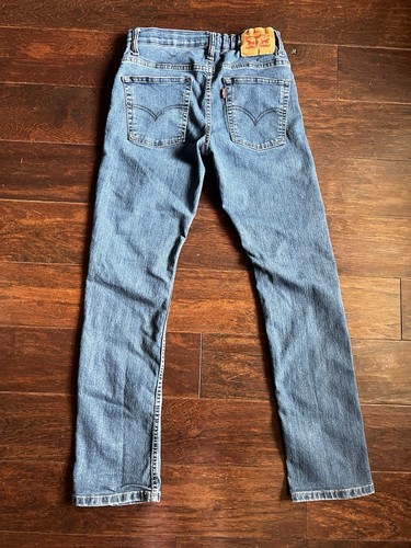 Levi’s 511 Teen Boys Stretch 16Reg W28 L30 Adjustable Waistband Med/Dark Wash - Picture 4 of 5