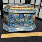 Antique Rare Chinese Cloisonné Gilt Treasure Jewelry Box In Need Of Tlc