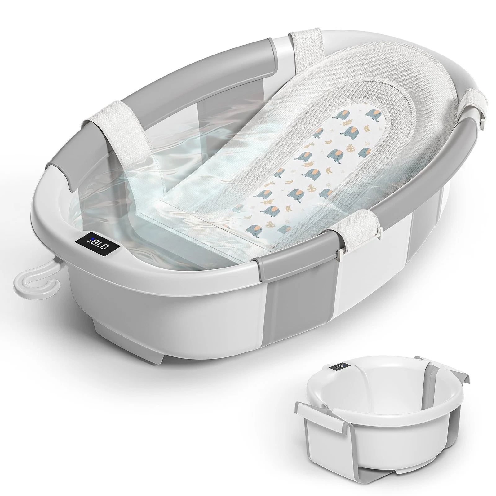 Himold Collapsible Baby Bathtub for Newborn to Toddler Extra Large, Grey
Opens in a new window or ta