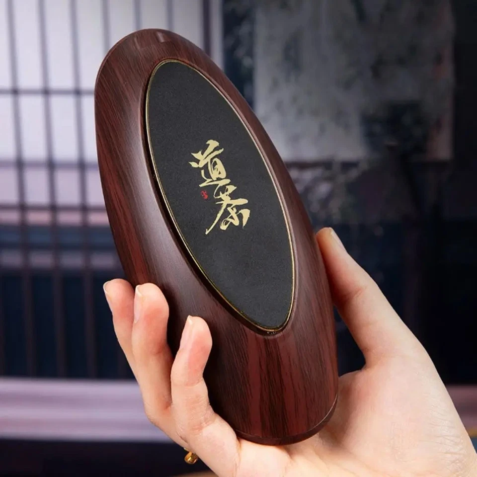 Báscula de café con sensor táctil herramienta de cocina digital precisa báscula de madera Foto 3 de 4